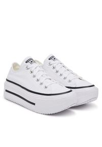 Converse Trampki Chuck Taylor All Star Lift Double Stack Platform A15491C Biały. Kolor: biały. Materiał: materiał. Obcas: na platformie #6