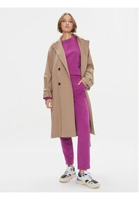 Marella Spodnie materiałowe Ufficio 2337861037200 Różowy Regular Fit. Kolor: różowy. Materiał: bawełna