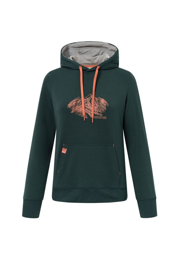 Bluza damska z kapturem Viking Panaka Mid. Typ kołnierza: kaptur. Kolor: zielony. Materiał: polar. Sezon: lato. Sport: turystyka piesza