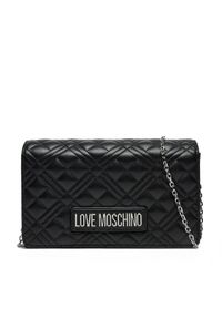 Love Moschino - LOVE MOSCHINO Torebka JC4079PP1MLA000B Czarny. Kolor: czarny. Materiał: skórzane