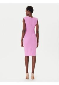 Rinascimento Sukienka koktajlowa CFC0125332003 Różowy Slim Fit. Kolor: różowy. Materiał: syntetyk. Styl: wizytowy #4