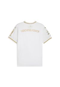 Puma - Młodzieżowa koszulka Borussia Mönchengladbach 125th Anniversary PUMA. Kolor: biały, wielokolorowy, beżowy. Wzór: aplikacja. Sezon: lato. Sport: piłka nożna