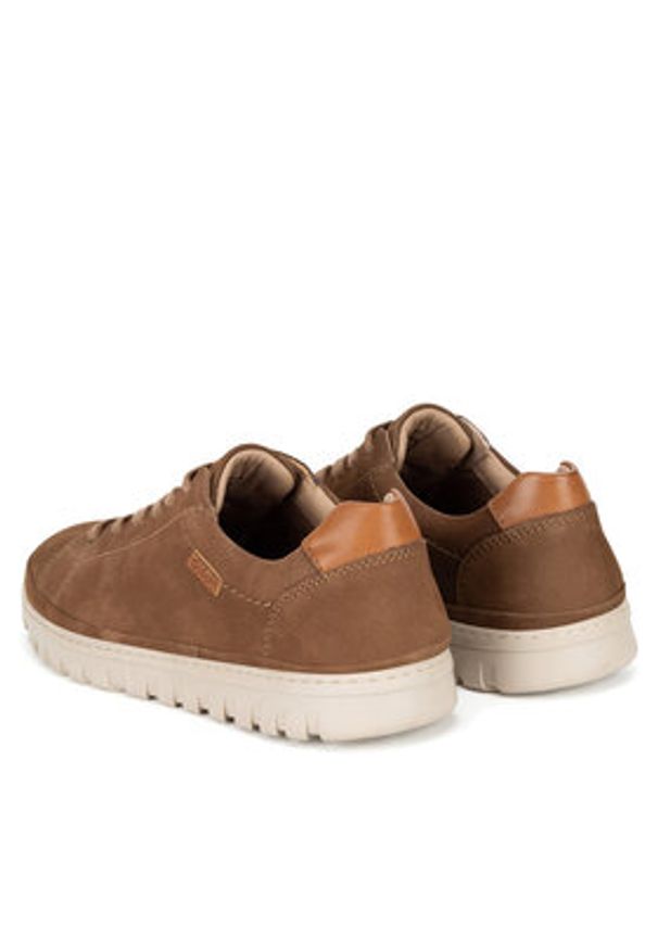 Go Soft Sneakersy MONE-01N MI08 Brązowy. Kolor: brązowy. Materiał: nubuk, skóra