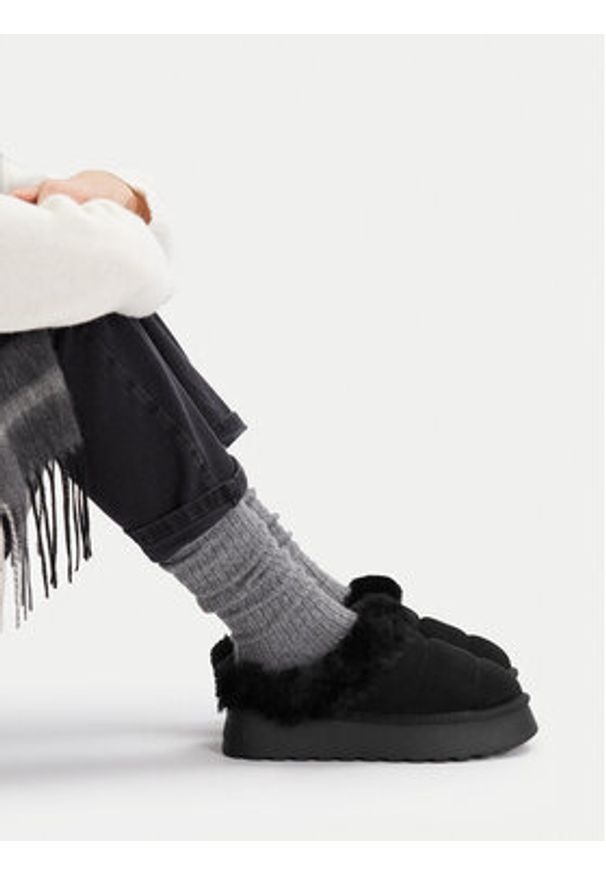 Badura Śniegowce EO-CORA-TS6301-01 Czarny. Kolor: czarny. Materiał: skóra, zamsz