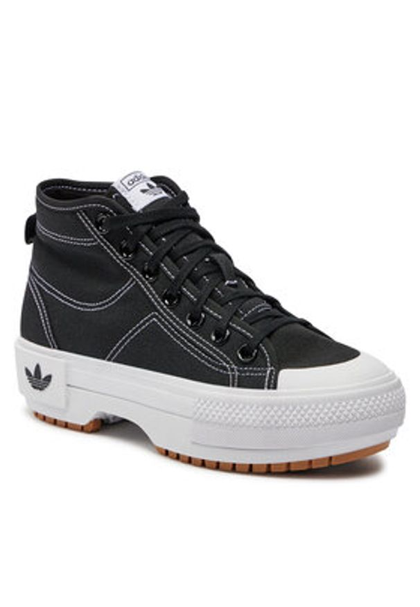 Adidas - adidas Sneakersy Nizza Trek W GZ8857 Czarny. Kolor: czarny. Materiał: materiał