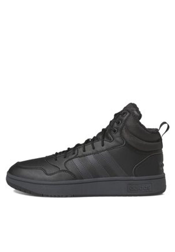 Adidas - adidas Sneakersy Hoops 3.0 GW6421 Czarny. Kolor: czarny. Materiał: materiał