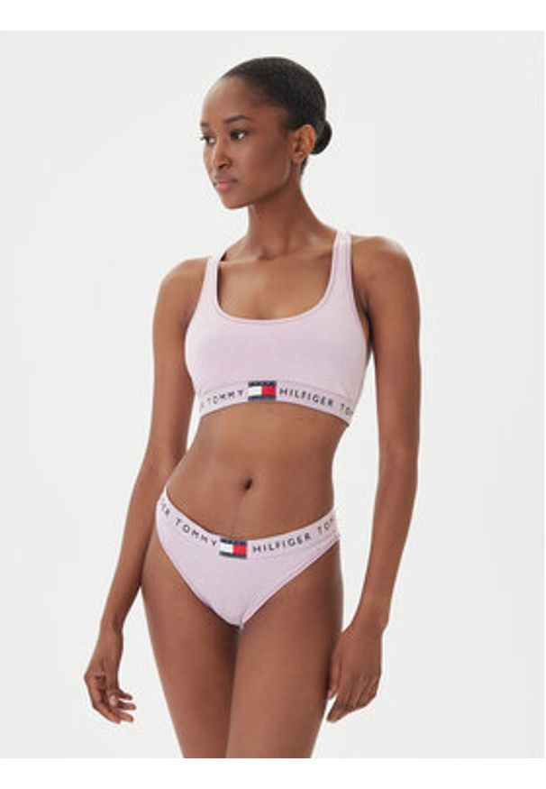 TOMMY HILFIGER - Tommy Hilfiger Biustonosz top UW0UW06221 Różowy. Kolor: różowy. Materiał: bawełna