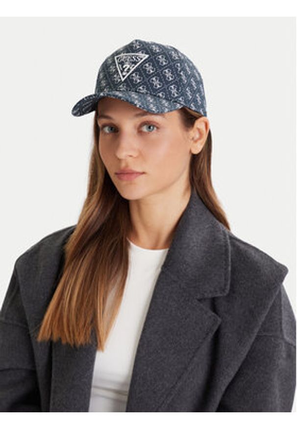 Guess Czapka z daszkiem H5YZ03 WO08O Granatowy. Kolor: niebieski. Materiał: bawełna