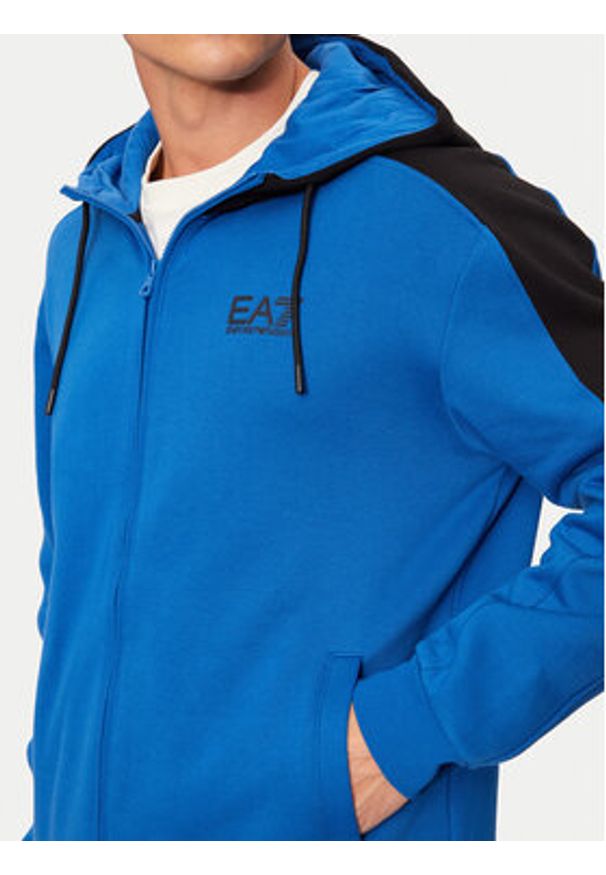 EA7 Emporio Armani Dres 6DPV66 PJVTZ 25BJ Niebieski Regular Fit. Kolor: niebieski. Materiał: bawełna