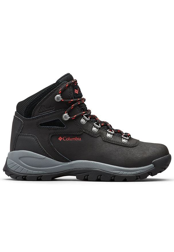 columbia - Buty Columbia Newton Ridge Plus Waterproof Hiking 1424692010 - czarne. Kolor: czarny. Materiał: guma, skóra. Szerokość cholewki: normalna