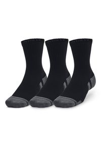 Skarpety sportowe Under Armour Performance Cotton długie (3-PAK). Kolor: wielokolorowy, czarny, szary