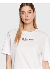 Calvin Klein T-Shirt Coordinates Logo Graphic K20K204996 Biały Relaxed Fit. Kolor: biały. Materiał: bawełna #3