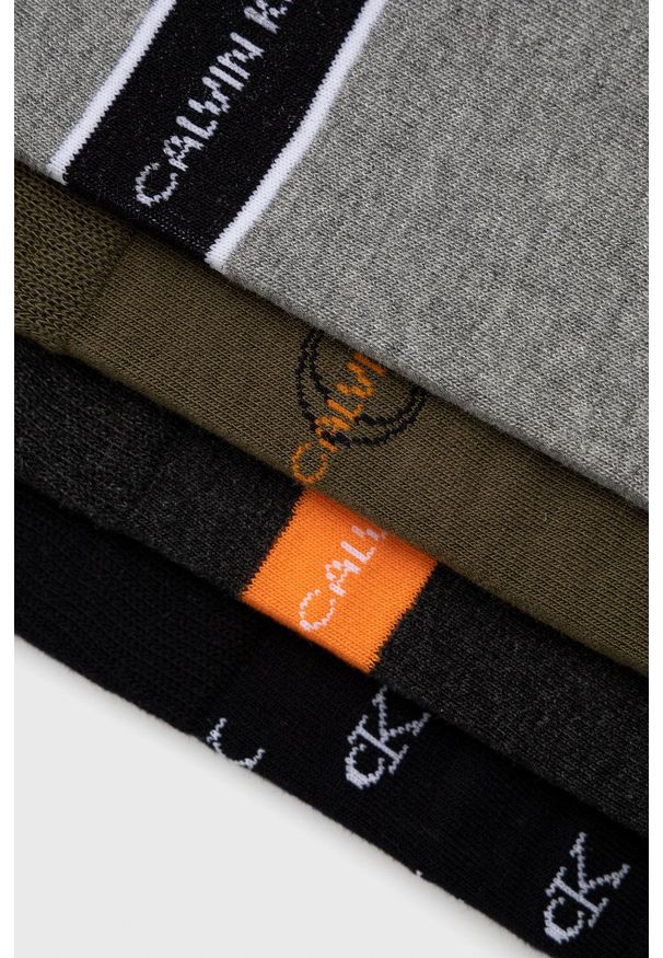 Calvin Klein - Skarpetki (4-pack). Kolor: zielony