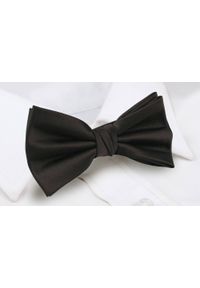 Mucha Męska z Poszetką (Zestaw) - Chattier - Czekoladowy Brąz. Kolor: wielokolorowy, beżowy, brązowy. Styl: sportowy, elegancki #3