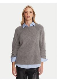 Marella Sweter Alaska 2525366102 Szary Regular Fit. Kolor: szary. Materiał: wełna