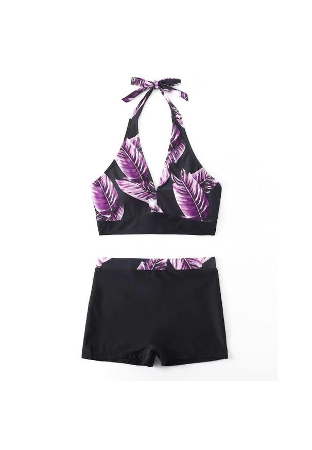 Intica - Strój kąpielowy z szortami na plażę i basen Coby. Kolor: wielokolorowy. Materiał: materiał