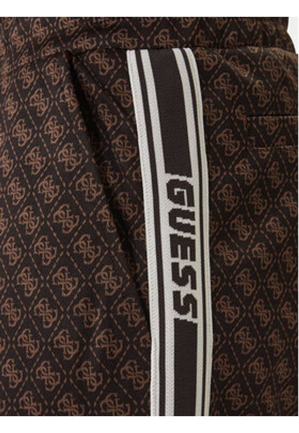 Guess Spodnie dresowe Z5BB19 K2042 Czarny Regular Fit. Kolor: czarny. Materiał: syntetyk