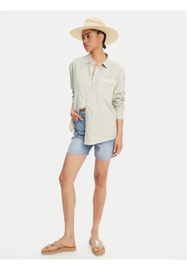 RVCA Koszula Showdown 23B051501 Zielony. Kolor: zielony. Materiał: wiskoza