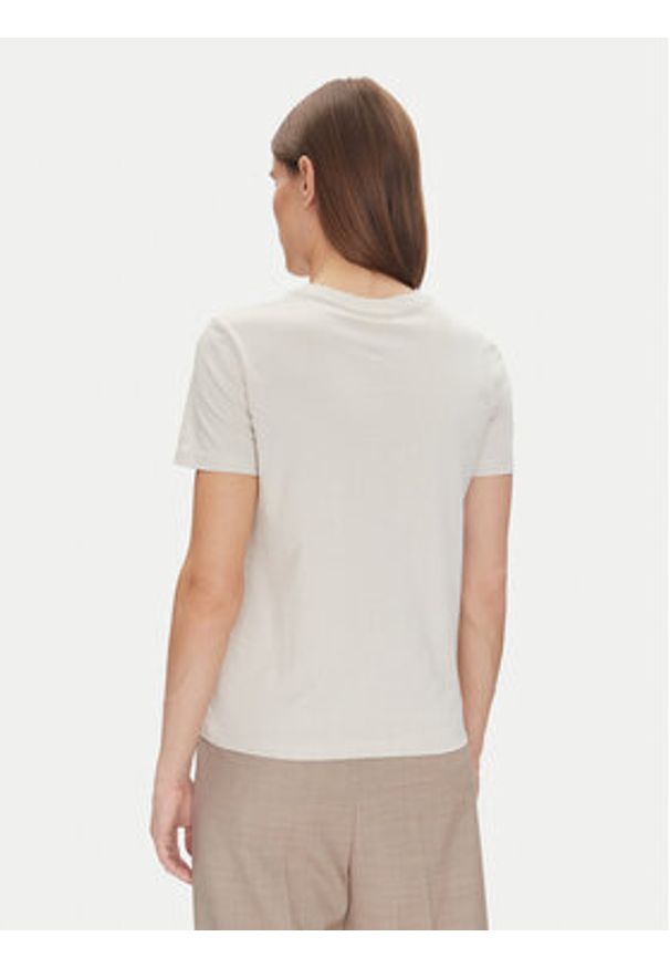 Calvin Klein Jeans T-Shirt J20J225243 Beżowy Regular Fit. Kolor: beżowy. Materiał: bawełna
