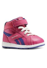 Buty do chodzenia niemowlęce Reebok Royal Comp 2 Rosepurplechalk. Wysokość cholewki: za kostkę. Kolor: różowy. Materiał: tkanina, materiał, syntetyk. Szerokość cholewki: normalna. Model: Reebok Royal. Sport: turystyka piesza #1