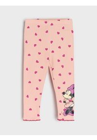 Sinsay - Legginsy Minnie - różowy. Kolor: różowy