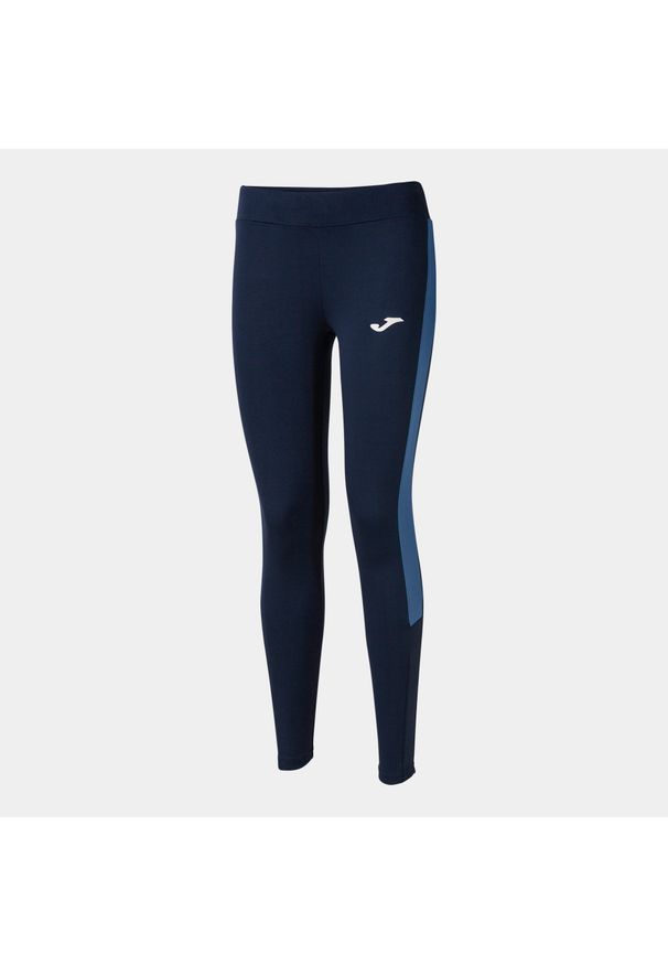 Legginsy do biegania damskie Joma Eco championship długie. Kolor: niebieski. Długość: długie. Sport: bieganie
