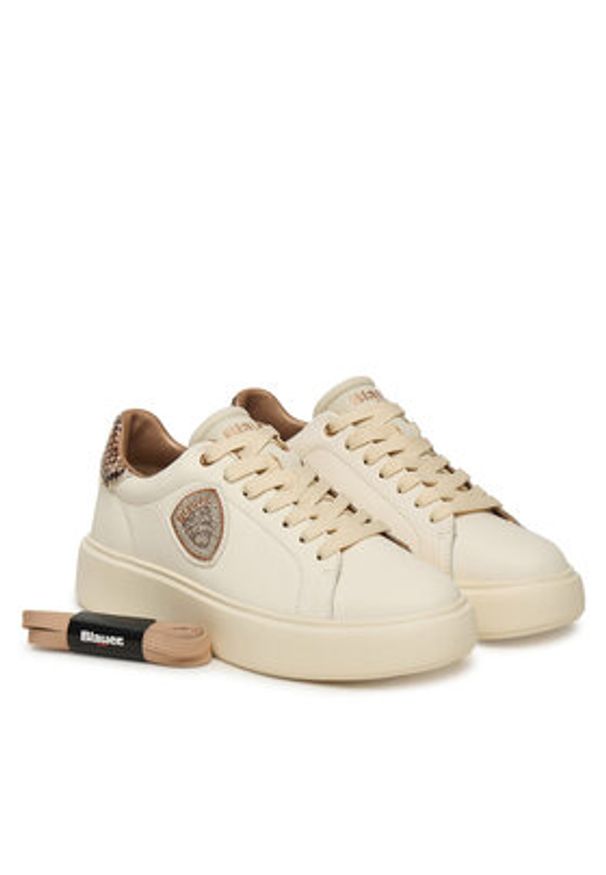 Blauer Sneakersy F5VENUS01/PYT Beżowy. Kolor: beżowy. Materiał: skóra