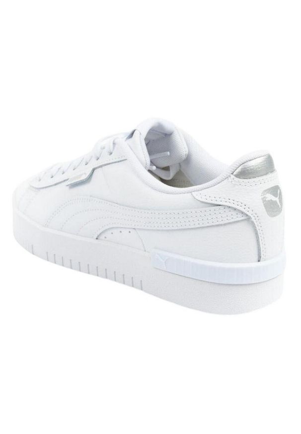 Puma - Trampki Damskie Skóra Sportowe Jada. Kolor: biały. Materiał: skóra. Styl: sportowy