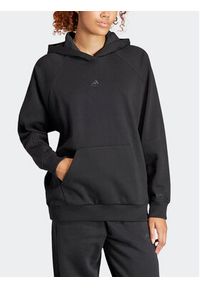 Adidas - adidas Bluza ALL SZN IW1269 Czarny Loose Fit. Kolor: czarny. Materiał: bawełna #4