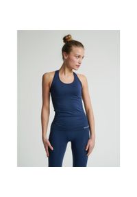 Top Sportowy Bezszwowy Hummel Hmltif Seamless. Kolor: niebieski. Sport: fitness