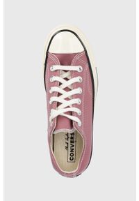 Converse tenisówki CHUCK 70 damskie kolor fioletowy. Nosek buta: okrągły. Zapięcie: sznurówki. Kolor: fioletowy. Materiał: guma. Szerokość cholewki: normalna #2
