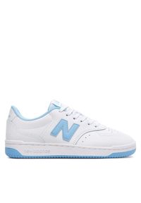 New Balance Sneakersy BB80BLU Biały. Kolor: biały. Materiał: skóra