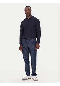 Bugatti Polo 8130-85030D Granatowy Regular Fit. Typ kołnierza: polo. Kolor: niebieski. Materiał: bawełna #5