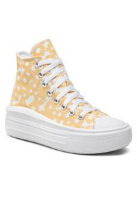 Converse Trampki Chuck Taylor All Star Mowe Hi A01194C Żółty. Kolor: żółty. Materiał: materiał