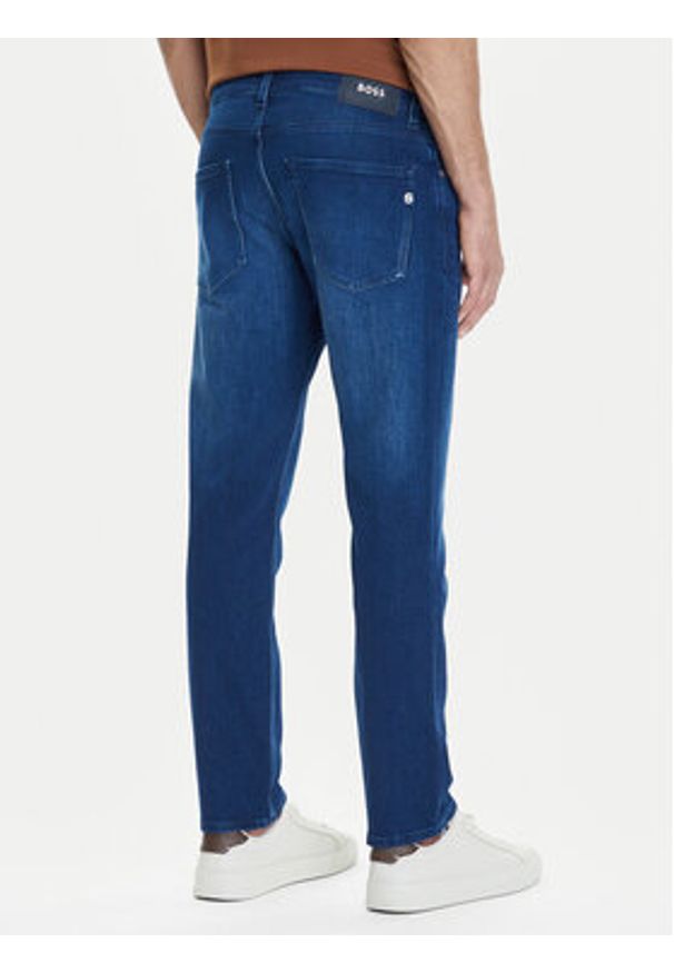 BOSS Jeansy H-Delaware 50544888 Granatowy Slim Fit. Kolor: niebieski