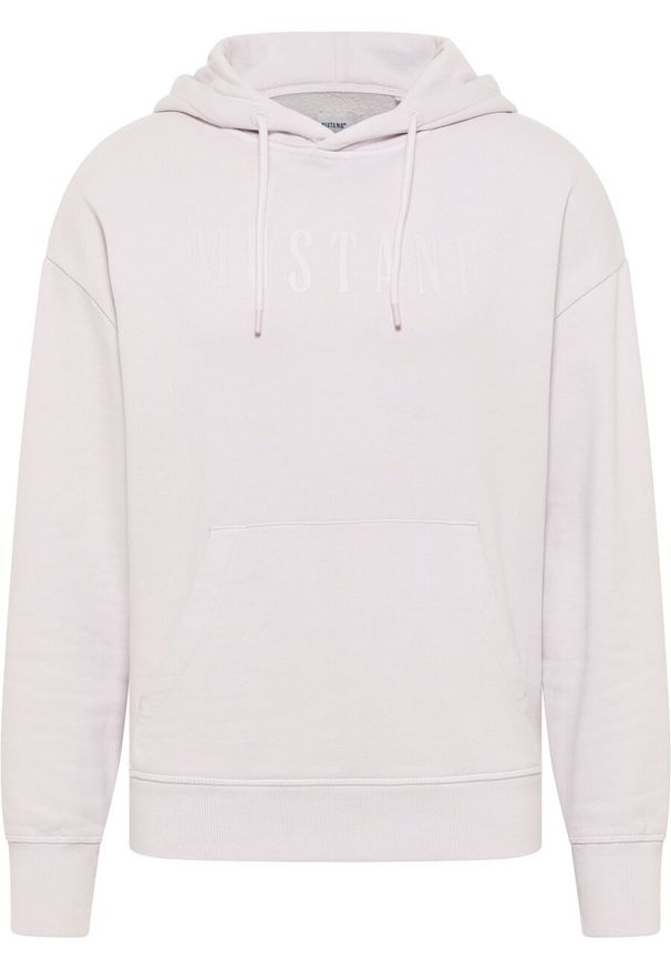 Mustang - MĘSKA BLUZA Z KAPTUREM MUSTANG LOGO Eden Orchid Hush 1014786 8056. Typ kołnierza: kaptur