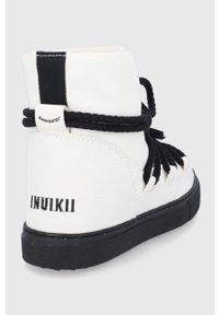 Inuikii Śniegowce kolor biały. Nosek buta: okrągły. Zapięcie: sznurówki. Kolor: biały. Materiał: wełna #5