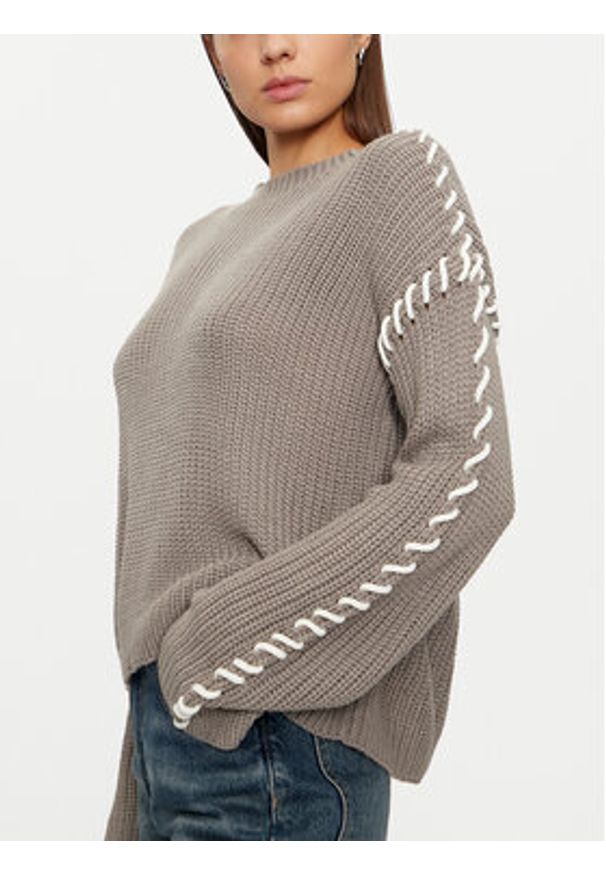 JDY Sweter Rosella 15329787 Szary Regular Fit. Kolor: szary. Materiał: syntetyk