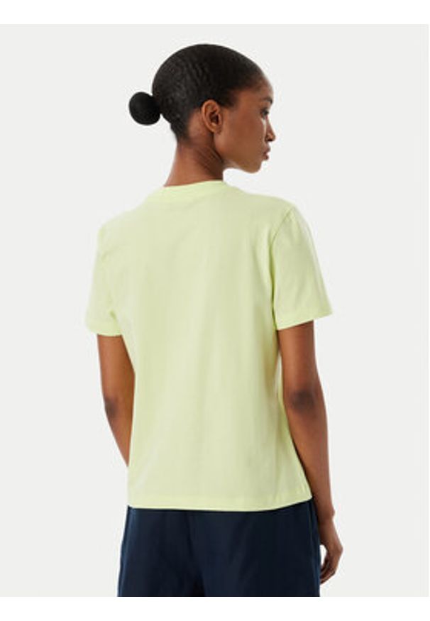 TOMMY HILFIGER - Tommy Hilfiger T-Shirt Logo Embroidery WW0WW48699 Żółty jasny Regular Fit. Kolor: żółty. Materiał: bawełna