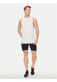 Adidas - adidas Koszulka techniczna IS3716 Écru Regular Fit. Materiał: syntetyk #4