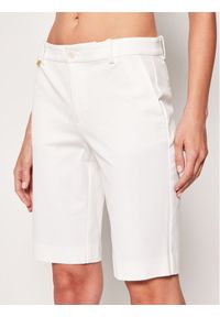 Lauren Ralph Lauren Szorty materiałowe Bsr-Btms 200661653 Biały Regular Fit. Kolor: biały. Materiał: bawełna
