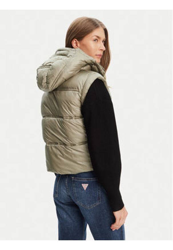 Guess Bezrękawnik W5YL11 WHDO2 Zielony Regular Fit. Kolor: zielony. Materiał: syntetyk. Długość rękawa: bez rękawów