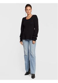 TwinSet - TWINSET Sweter 222TT3331 Czarny Slim Fit. Kolor: czarny. Materiał: syntetyk #3