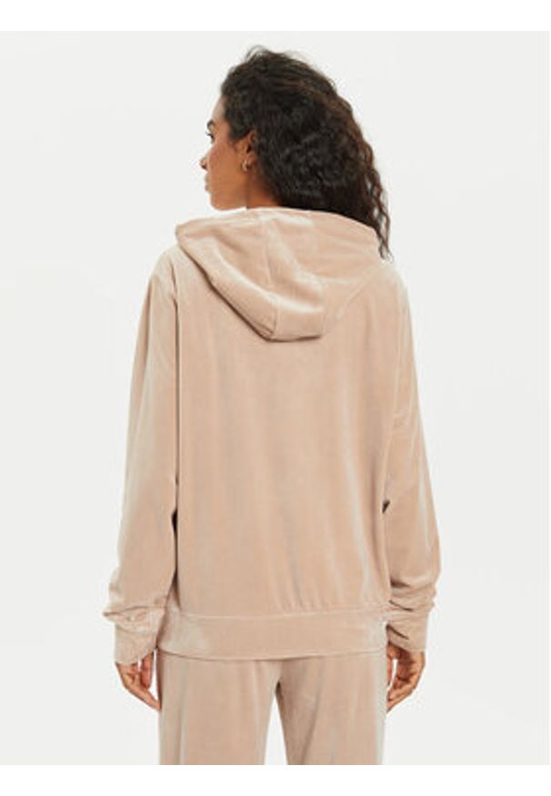 Guess Bluza V4RQ25 KBXI2 Beżowy Regular Fit. Kolor: beżowy. Materiał: syntetyk