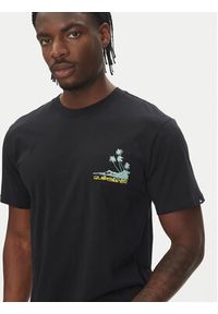 Quiksilver T-Shirt Palm Lines Ss EQYZT08057 Czarny Regular Fit. Kolor: czarny. Materiał: bawełna