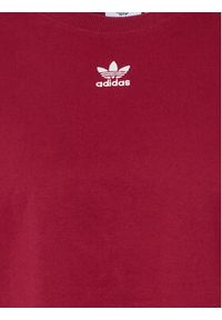 Adidas - adidas T-Shirt adicolor Essentials HM1830 Bordowy Loose Fit. Kolor: czerwony. Materiał: bawełna
