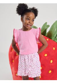 Sinsay - Szorty z kopertową zakładką w truskawki - wielobarwny #1