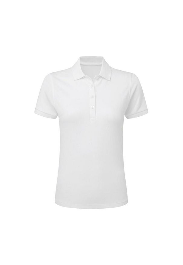 SG - Damska Koszulka Polo Signature Stretch Bez Metki. Typ kołnierza: polo. Kolor: biały