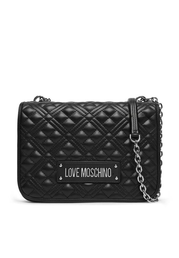 Love Moschino - LOVE MOSCHINO Torebka JC4000PP1OLA000B Czarny. Kolor: czarny. Materiał: skórzane