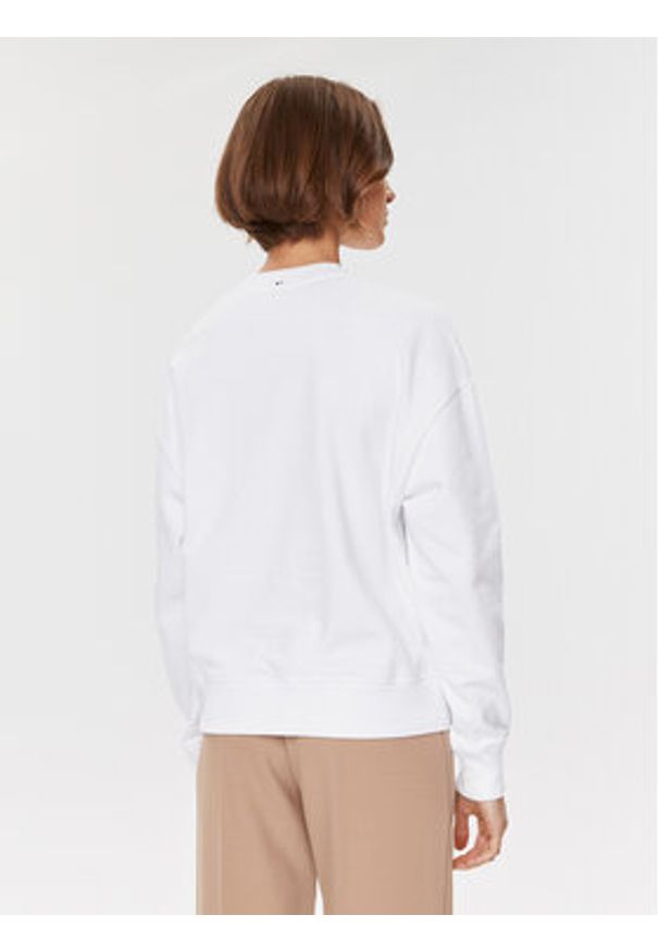 BOSS - Boss Bluza Ecaisa3 50503008 Biały Regular Fit. Kolor: biały. Materiał: bawełna